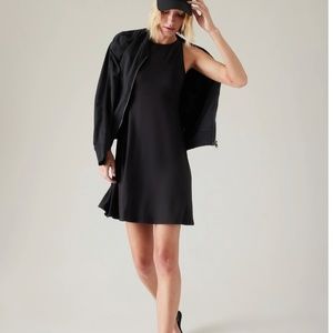 ATHLETA Santorini Thera Dress —Ruffle Pocketed Racerback Tank Dress